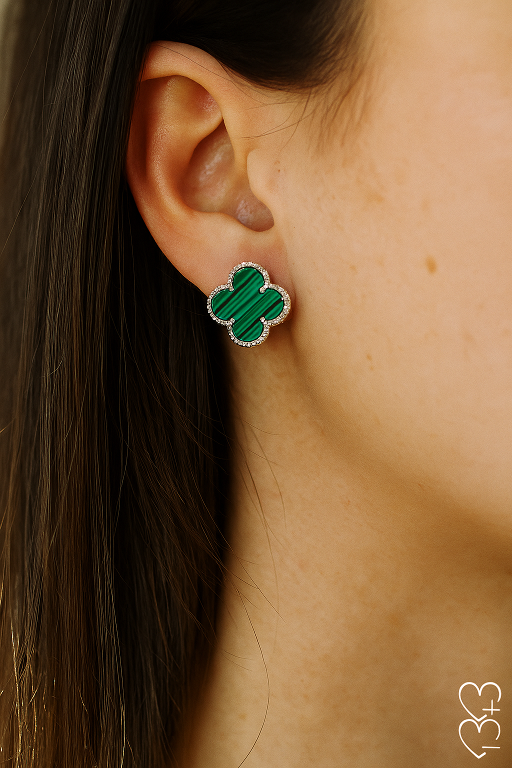 Verdant Luxury Clover Studs