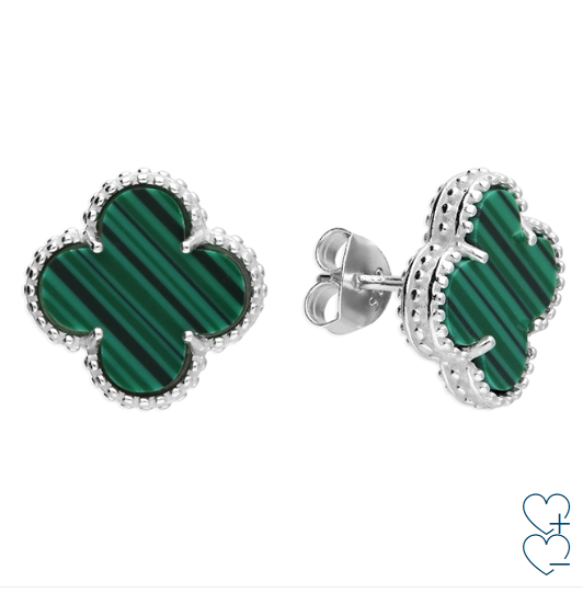 Verdant Luxury Clover Studs