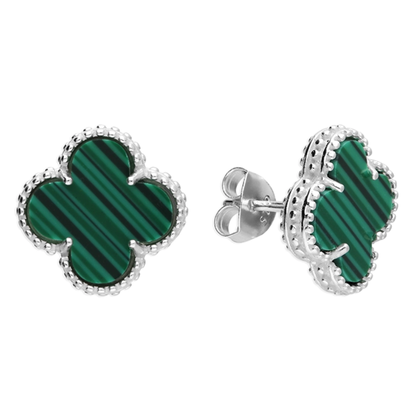 Verdant Luxury Clover Studs